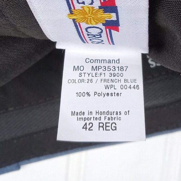 Flying Cross Fechheimer Uniform Pants 42 French Blue Unhemmed Poly Garbadine NEW - Picture 14 of 15